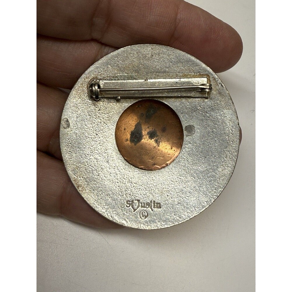 Vintage St Justin Tree Of Life Circular Design Brooch In Orginal Box - Picture 3 of 8